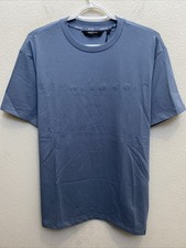 Kenneth Cole Large T-Shirt Blue Mirage Short Sleeve Applied Logo NWT 49