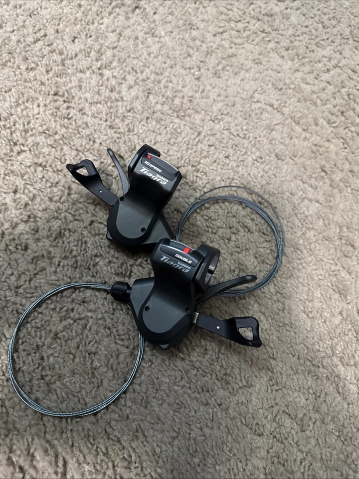 Shimano Tiagra 4700 Rapidfire Plus Shifters 2 x 10 Speed Road Flat Bar Black - Image 2 of 4