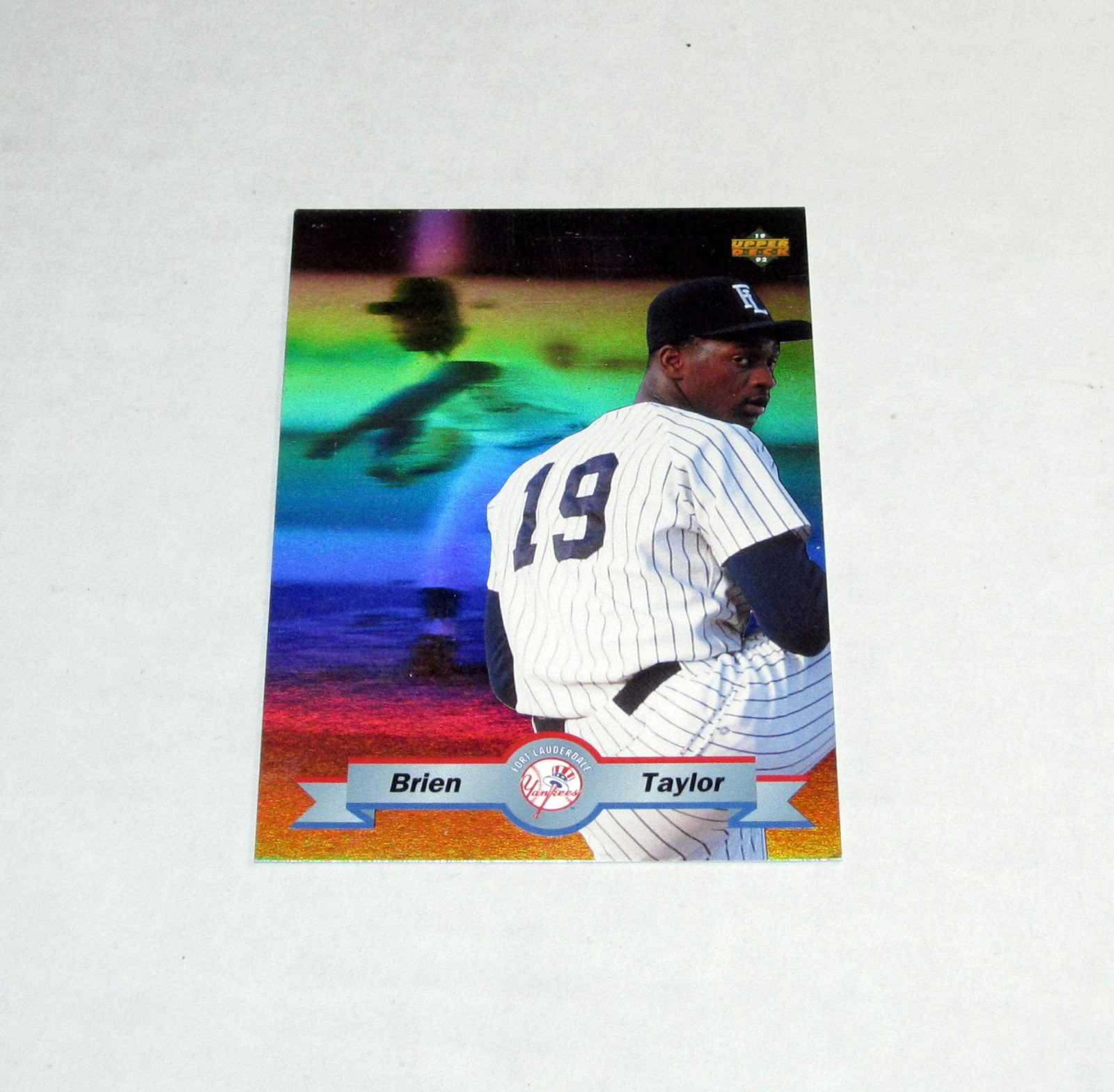 1992 Upper Deck Minor League Top Prospects Hologram 7 Brien Taylor Rookie