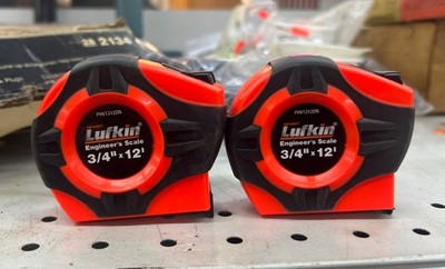 2x Lufkin 3/4 In. X 12 Ft. Quickread Power Return Tape Measure