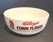 VINTAGE 1987 KELLOGG'S CORN FLAKES BREAKFAST CEREAL BOWL RETRO 