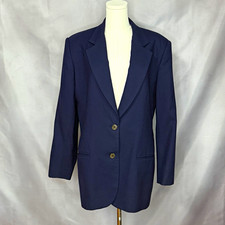 All Week Long Wool Navy Blazer 80s Vintage