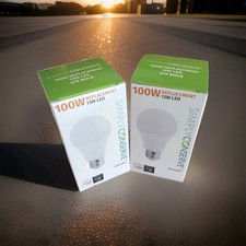 2 Simply Conserve 100-Watt Replacement 13W LED light bulbs. Dimmable