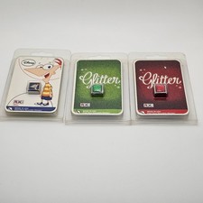 Disney Phineas and Ferb Roxo Glitter Charms Lot Of 3