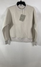 Everlane Women's Cream ReNew Teddy Sherpa Fleece Crewneck Sweatshirt NWT Sz S