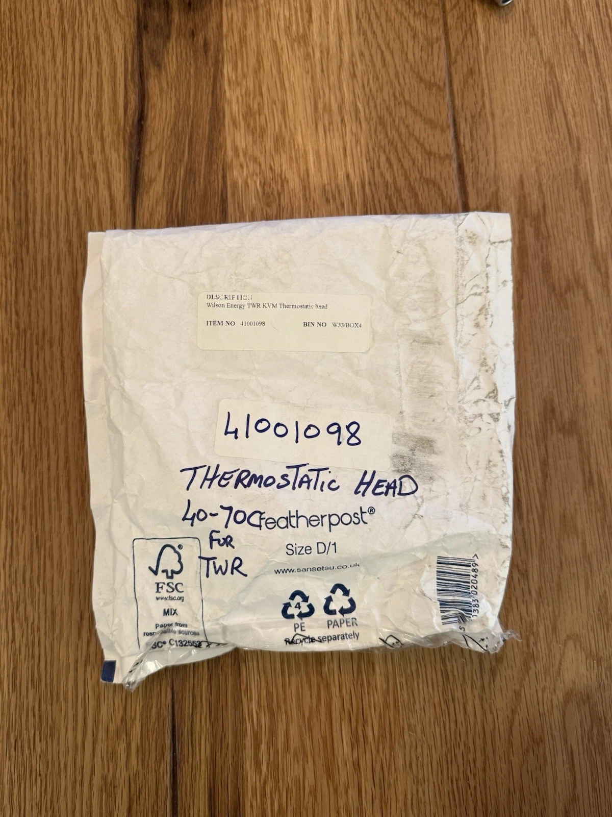 Wilson KaMo TWR Thermostatic Head Delta 35-70°C 41001098 - Brand New 5