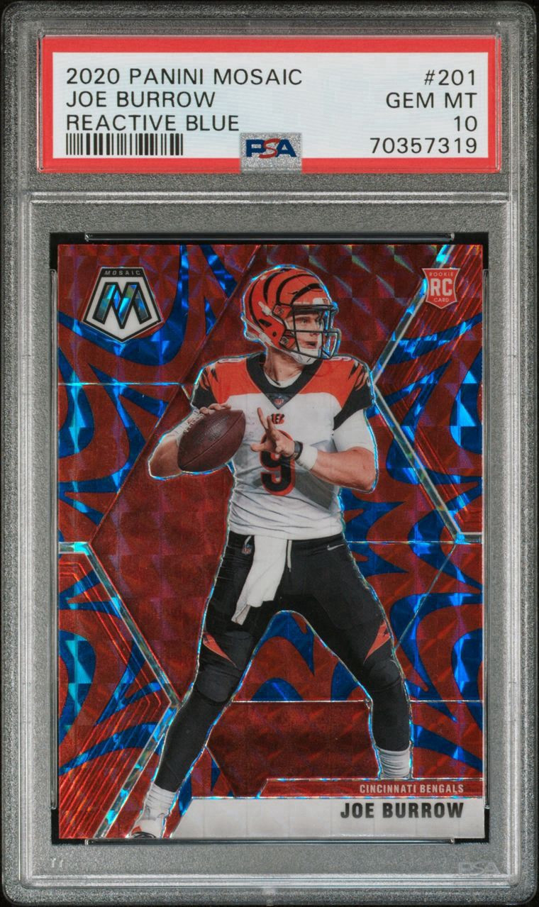 2020 PANINI MOSAIC REACTIVE BLUE-JOE BURROW #201 | eBay