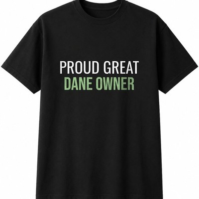 Stolze Doggenbesitzer Herren Damen T-Shirt lustig Neuheit Geschenk Tee Top