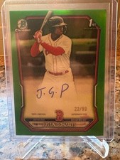 2026 Bowman Chrome Justin Gonzalez 1st Bowman Auto Green /99 Top 3 Prospect!!!