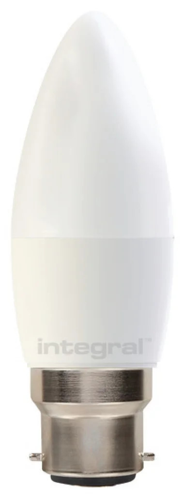 Frosted 6w Candle LED WarmTone Light Bulb Dimmable 1800-2700K B22 470lm =40w