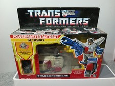 Transformers G1 Vintage Powermaster Getaway Figur und Rev ATEMBERAUBENDE BOX KNACKIG