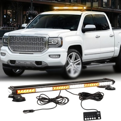 80 LED Emergency Rooftop Beacon Strobe Lights Traffic Advisor for Tow Trucks Car