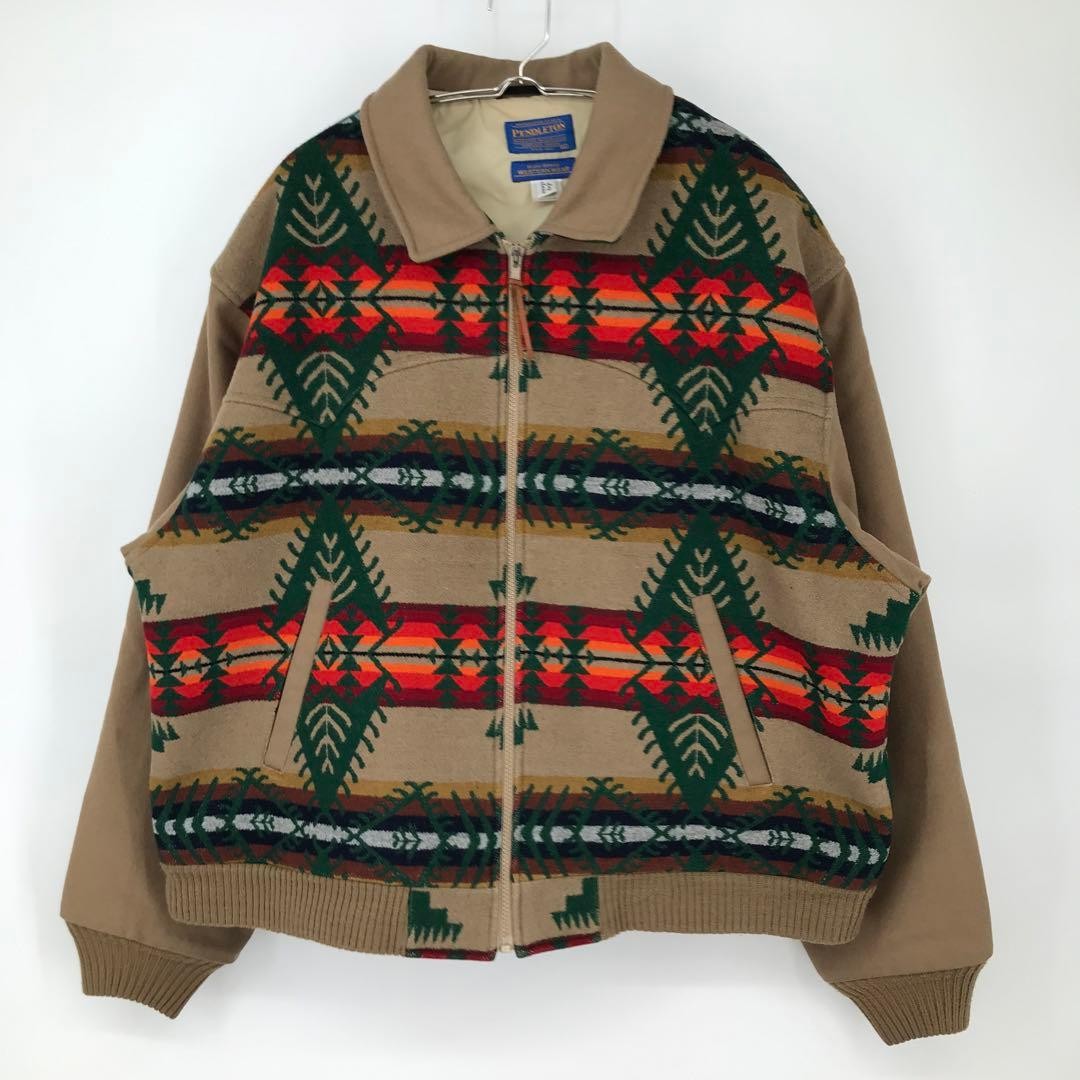 Pendleton XL Beige Wool Native Pattern Made in US… - image 1