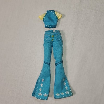 Mattel 2004 Winx Club BLOOM Blue Flare Leg Pants and Top Outfit Season 1 Charmix