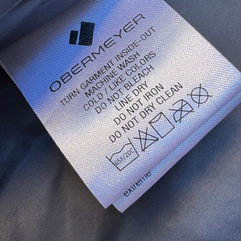 Obermeyer Girls Puffer Jacket Purple Pink White Full Zip Lightweight L 14/16 - Image 4 of 4