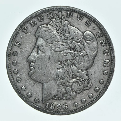 VF 1896 (P) Morgan Silver Dollar (1 coin) *4966
