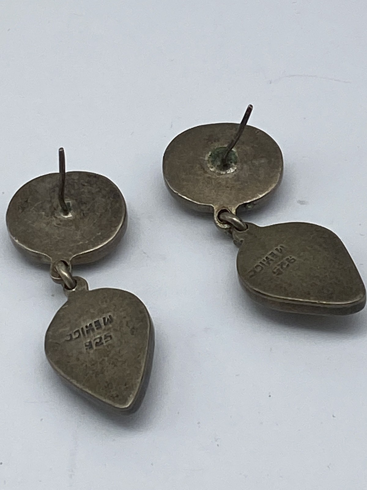 Sterling Silver Modernist Dangle Post Earring 15.… - image 5