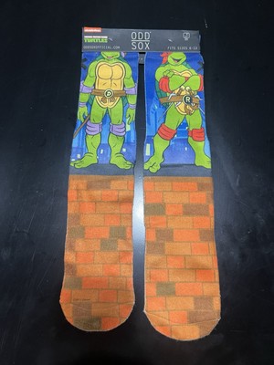 Odd Sox Teenage Mutant Ninja Turtles Crew Socks Size 6-13 TMNT NWT