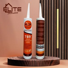 100% Waterproof Silicone Sealant (Black) Affixing Acoustic Wall Panels etc.