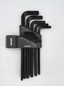HUSKY Metric Long Arm Hex Key Set Allen Wrench 13-Piece Set 1.5mm-10mm w/Holder