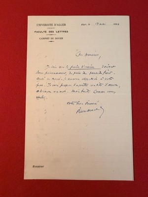 B*11-PIERRE MARTINO-UNIVERSITÄTSPROFESSOR-ROMANIST-[ALGERIEN]-1924