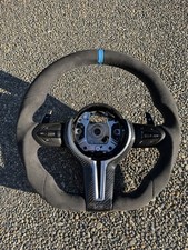 Bmw F30 F32 F80 F82 M3 M4 Custom Carbon Fiber Alcantara Steering Wheel Paddles