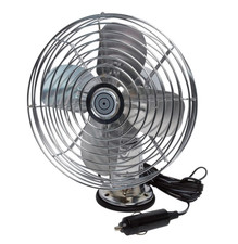 12v Metal Truck Or Bus Fan W Dash Mount Vintage Chrome Look 2-speed Electric Coo 12v Metal Truck Or Bus Fan W Dash Mount Vintage Chrome Look 2-speed Electric Coo