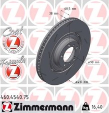 1x Bremsscheibe FORMULA Z ZIMMERMANN 460.4540.75 für PORSCHE PANAMERA 971 Sport