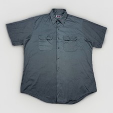 Vintage Big Mac Work Shirt Tall XL Gray USA Made Short Sleeve JCPenney