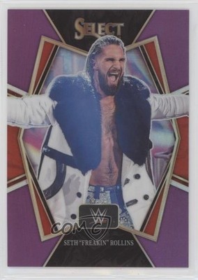 2022 Panini Select WWE Premier Level Purple Prizm /75 Seth Rollins  Freakin  8e3