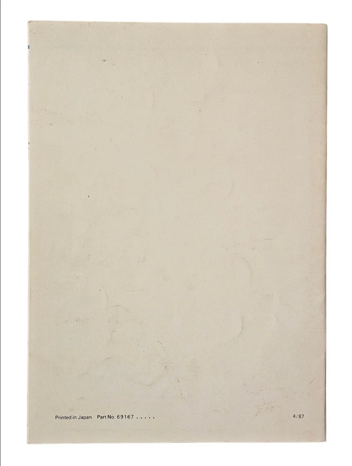 White Superlock 534 Sewing Machine Instruction Manual 1987 Japan Part 69167 - Image 2 of 3