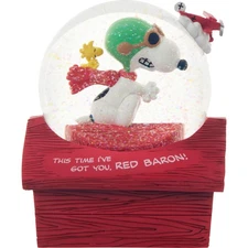 Peanuts Peanuts This Time I’ve Got You, Red Baron! Musical Snow Globe