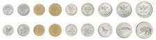 Croatia 1 Lipa - 5 Kuna, 9 Pieces Set, 1994-2022, KM #12-23, Mint