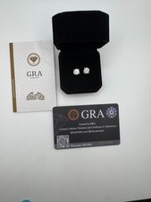 Moissanite Earings - 1ct - Brand New - GRA certified
