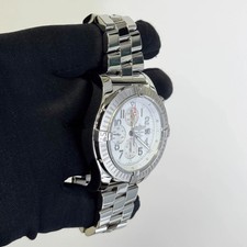 Breitling Super Avenger Stainless Steel 48mm White Dial Watch Ref# A13370 3