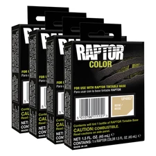 U-POL 4857 Raptor Beige Color Tint Pouch for 4L Truck Bed Liner Kit 4 Pack