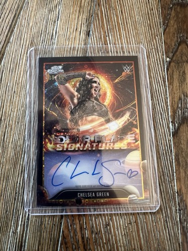 Chelsea Green #SFS-CGR card from 2026 Topps Cosmic Chrome WWE Solar Flare Autograph