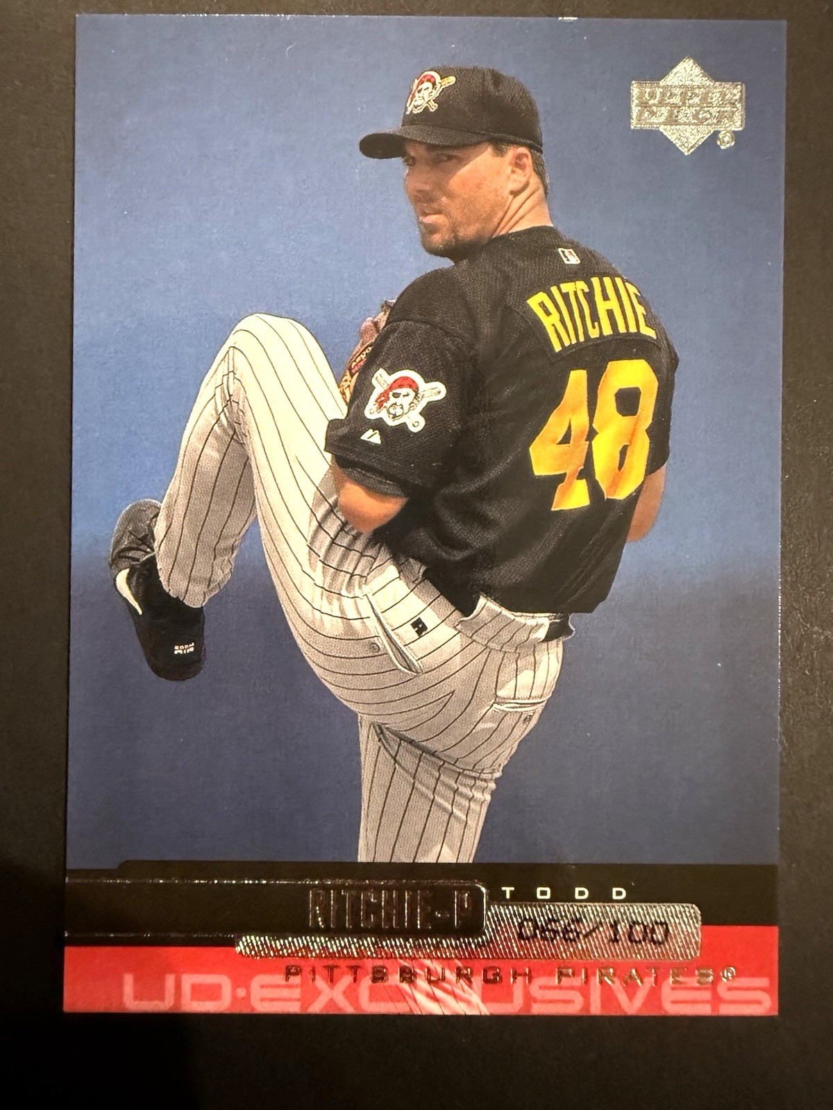 2000 Upper Deck UD-Exclusives Silver #468 Todd Ritchie #SN/100 ~ Pirates