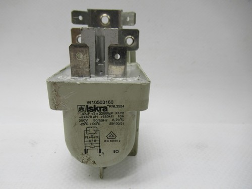 Entstörfilter Privileg W10503160, ISKRA, KNL3524, 0,47uF +2x22000pF  X1Y2