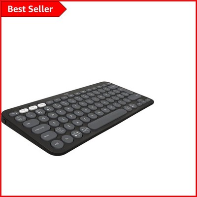 Pebble Keys 2 K380s Bluetooth Tastatur: Slim Multi-Device & Anpassbar