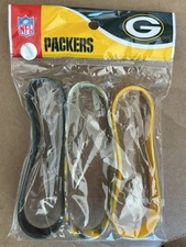 Green Bay Packer 3 Pack Band Rubber Wristbands Official Licensed Product NFL