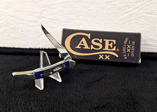 Case XX Rogers Corn Cob Jigged Blue Bone Toothpick Pocket Knife USA 02804
