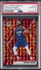 2019 PANINI MOSAIC REACTIVE ORANGE #246 TERANCE MANN PSA 10
