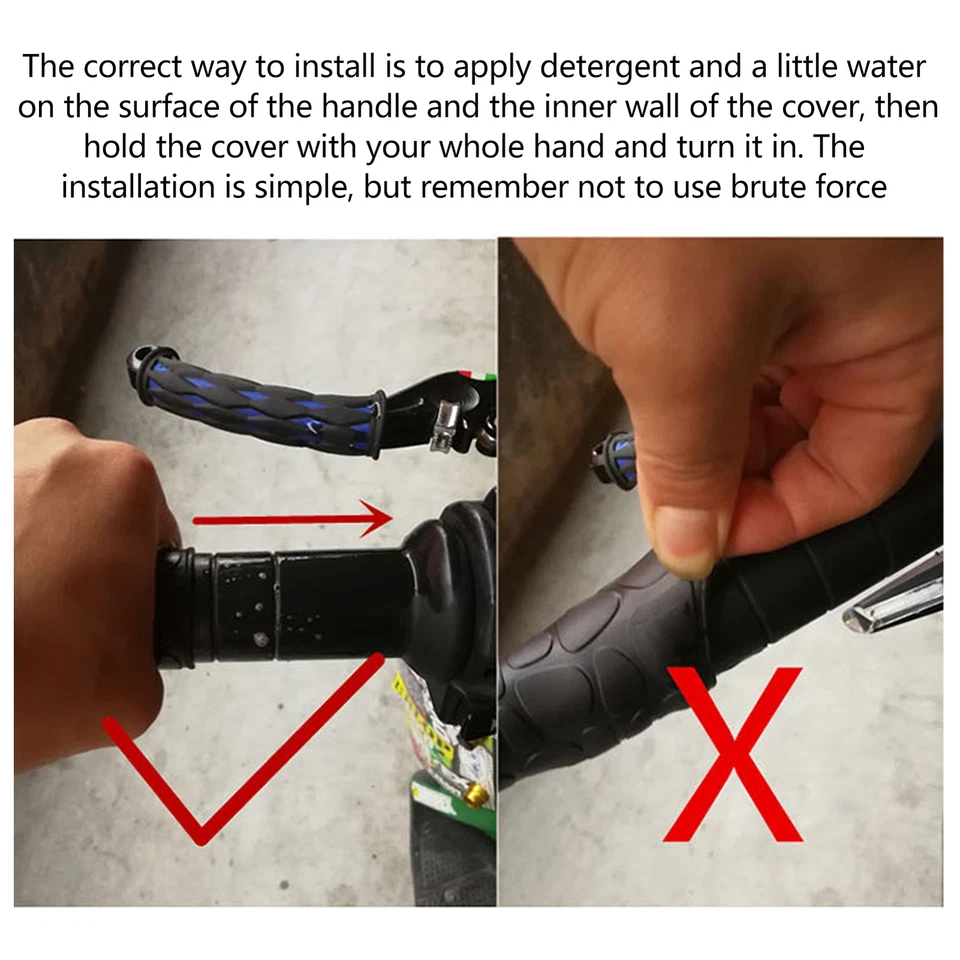  Cubierta antideslizante de manillar de motocicleta adecuada para la mayoría de las bicicletas Foto 3 de 4