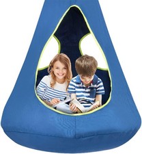 Children's Hammock Swing Chair 32 inches deep x 52 inches high  Blue 