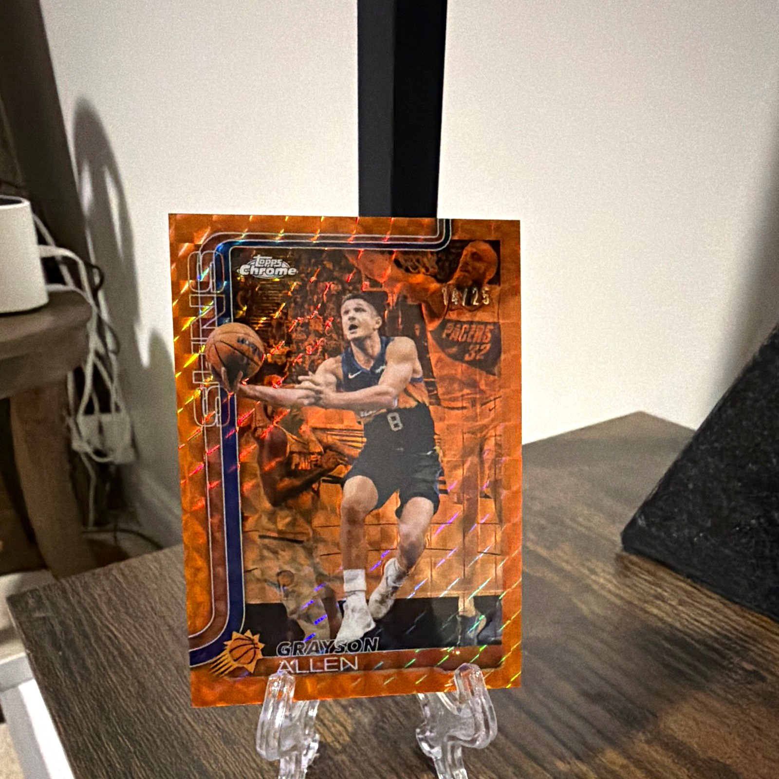 Topps Chrome 2024-25 Grayson Allen Phoenix Suns #95 Orange Refractor /25