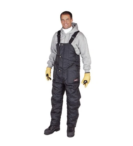 REFRIGIWEAR 0385RNAVMED Bib Overalls,Navy,Size 34x30 In. New Medium - product listing photo