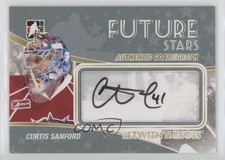 2010-11 ITG Between the Pipes GoalieGraphs Curtis Sanford #A-CSA Auto 4t9