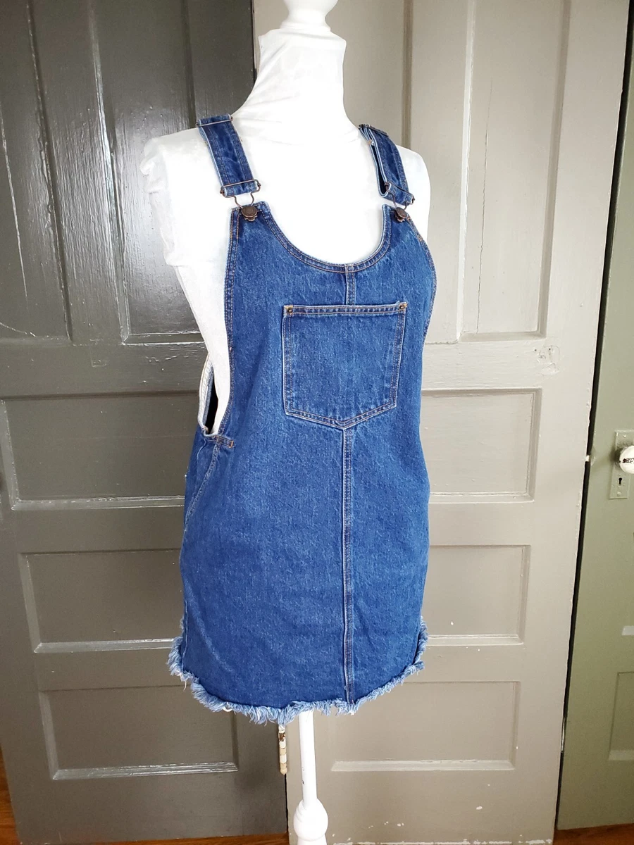 Denim skirt overalls forever 21 cheap