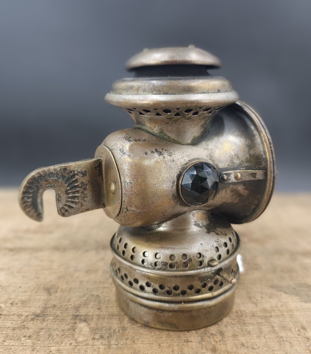 ANTIQUE brass BICYCLE LANTERN ADMIRAL BICYCLE LAMP Co